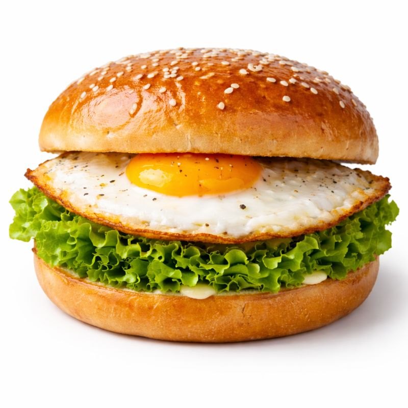 Tamago Burger dengan telur ceplok
